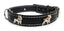 1" wide Beautiful Leather Dog Collars with French Bulldog Badges [ALL COLORS]