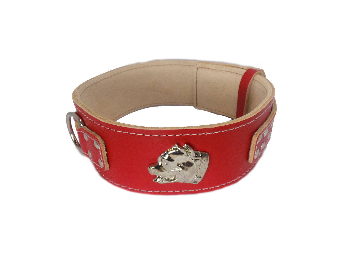 2.5 inch Heavy Duty Dog Collar with American Bully Head Motif